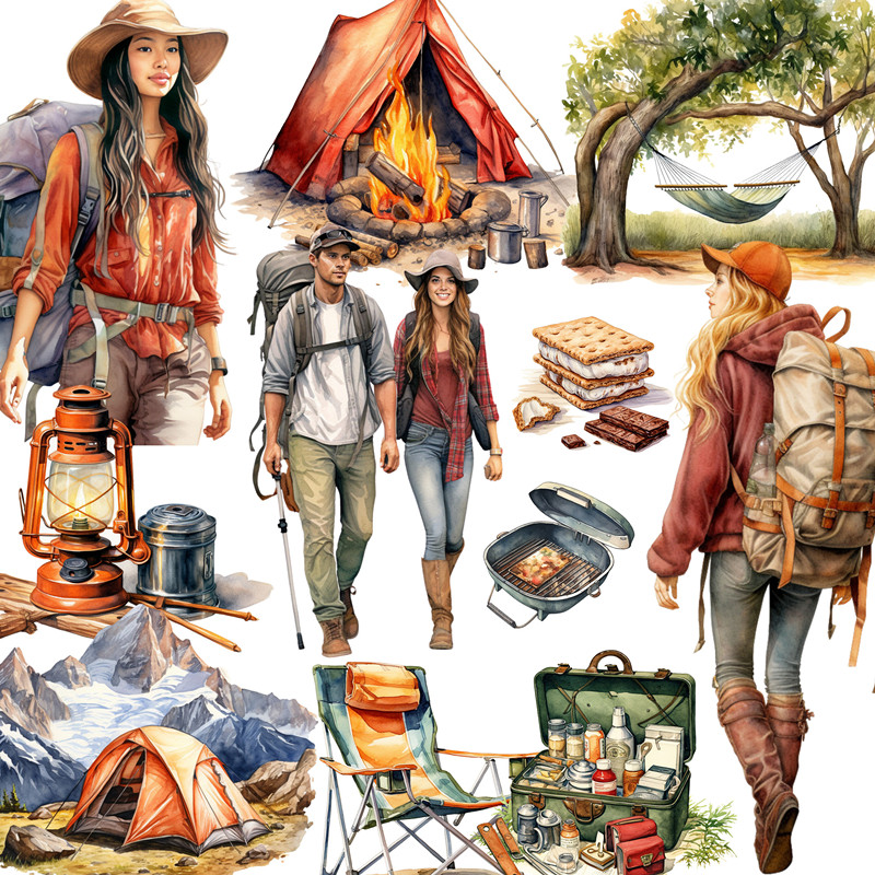 Garden Journal Planner - 20 ชิ้น/แพ็คกลางแจ้ง Camping สติกเกอร์ DIY Craft