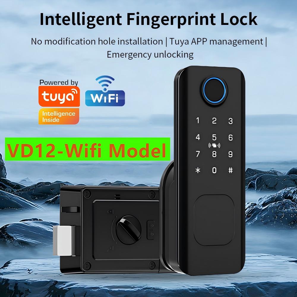 Smart Garden Lock - กุญแจล็อคประตูอัจฉริยะแบบไร้กุญแจ ระบบ Wifi สแกนลายนิ้วมือ กันน้ำ สำหรับสวนภายนอกอาคาร