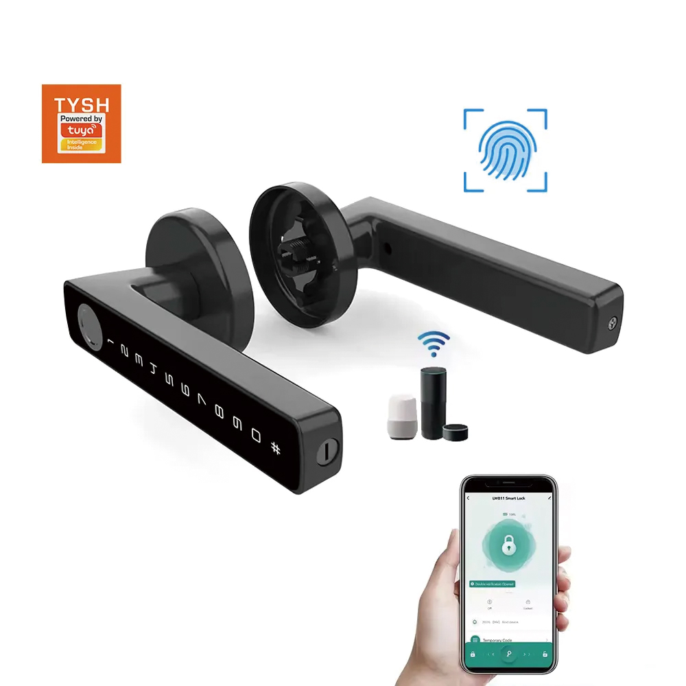 Smart Garden Lock - TYSH Tuya สมาร์ทอัตโนมัติความปลอดภัยไบโอเมตริกซ์ลายนิ้วมือจับล็อค Cerradura Inteligente ล็อคประตูอิเล็กทรอนิกส์สมาร์ทล็อค