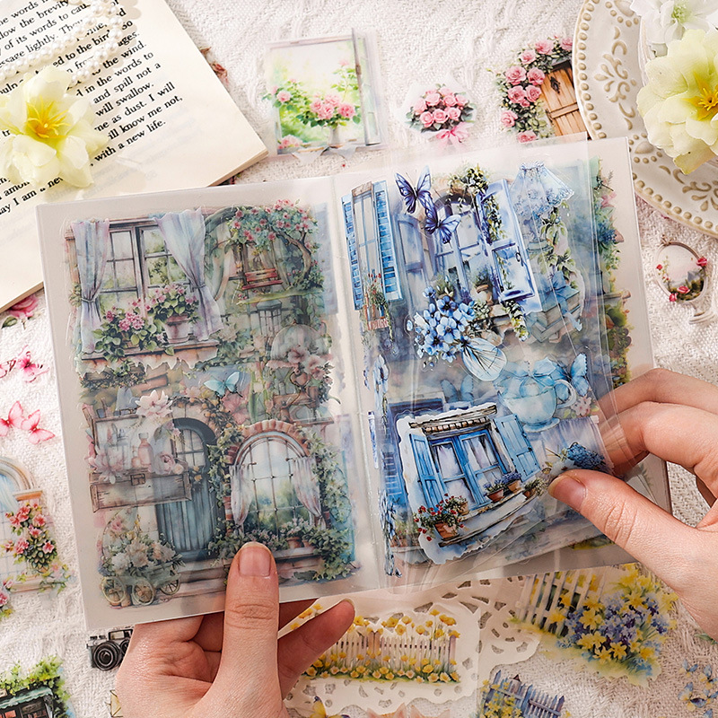 Garden Journal Planner - 20 แผ่นสวนดอกไม้สติกเกอร์กาว DIY ไดอารี่อัลบั้ม Scrapbooking Planner