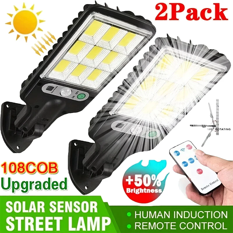 Smart Garden Light Camera - ไฟ LED พลังงานแสงอาทิตย์สำหรับภายนอกอาคาร ไฟติดผนังลานบ้าน ชาร์จซ้ำได้ พร้อมเซ็นเซอร์ตรวจจับความเคลื่อนไหว
