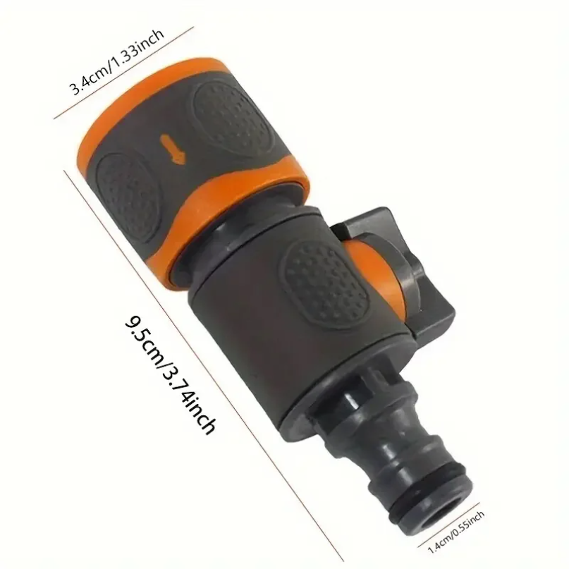 Smart Garden Hose Valve - อะแดปเตอร์สายยางแบบเชื่อมต่อเร็วพร้อมวาล์วปิด-เปิด - เหมาะสำหรับสายยางขนาด 1/2