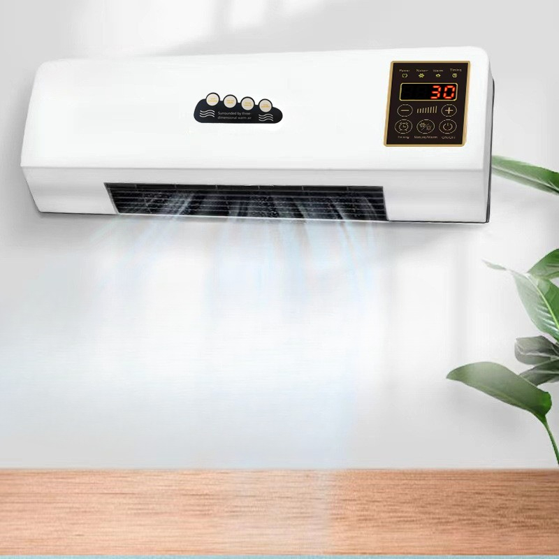 Smart Garden Rooms - เครื่องทำความร้อนไฟฟ้าแบบติดผนังหรือตั้งโต๊ะแบบใช้คู่, เครื่องทำความร้อนในห้องน้ำอัจฉริยะ 110V พร้อมความร้อนเร็ว PTC, รีโมทคอนโทรล,