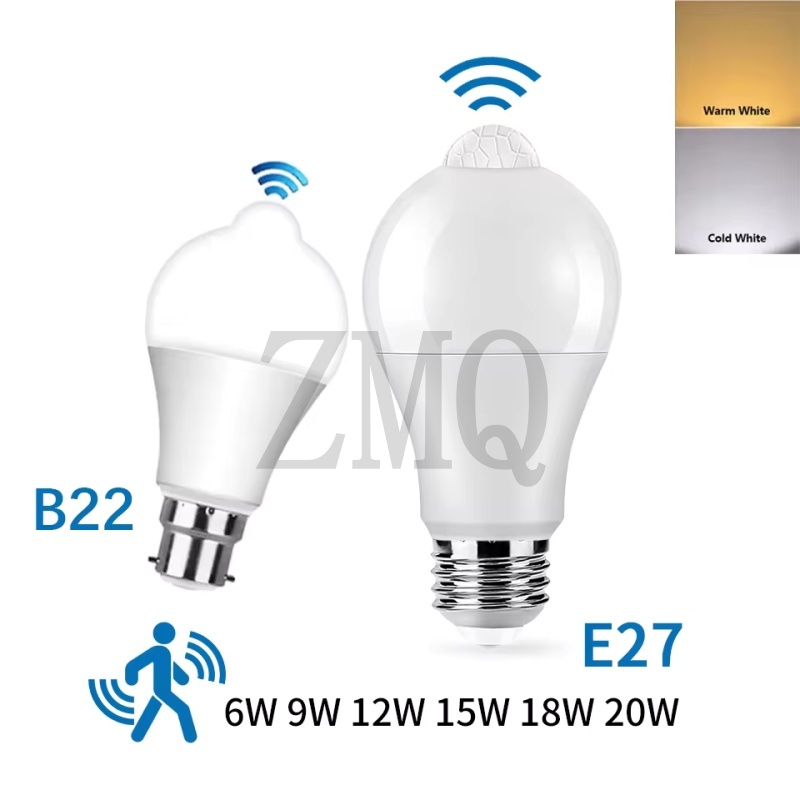 Smart Garden Rooms - ไฟ LED เซ็นเซอร์ตรวจจับความเคลื่อนไหว 220V ขั้ว E27
