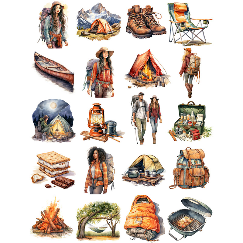 20 ชิ้น/แพ็คกลางแจ้ง Camping ส - Garden Journal Planner บทวิจารณ์และราคา