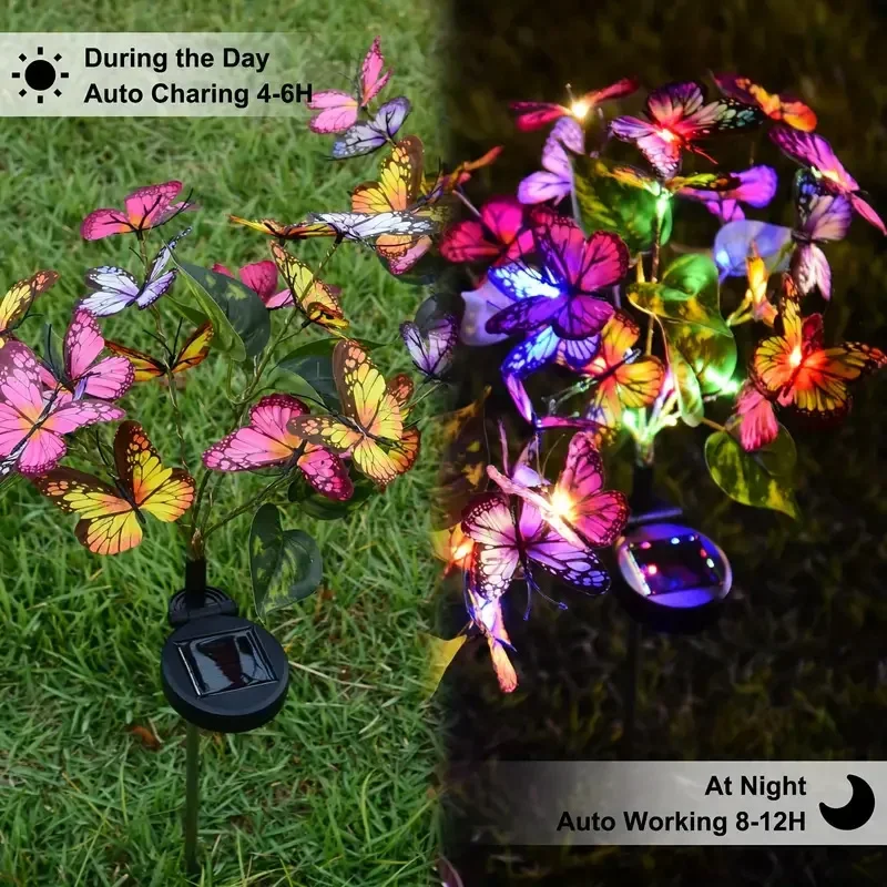 พลังงานแสงอาทิตย์ LED สวนผีเสื - Smart Garden Light Camera บทวิจารณ์และราคา