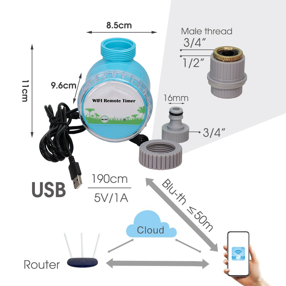 ระบบรดน้ำในสวนอัจฉริยะ30-50ม.  - Smart Garden Lock บทวิจารณ์และราคา