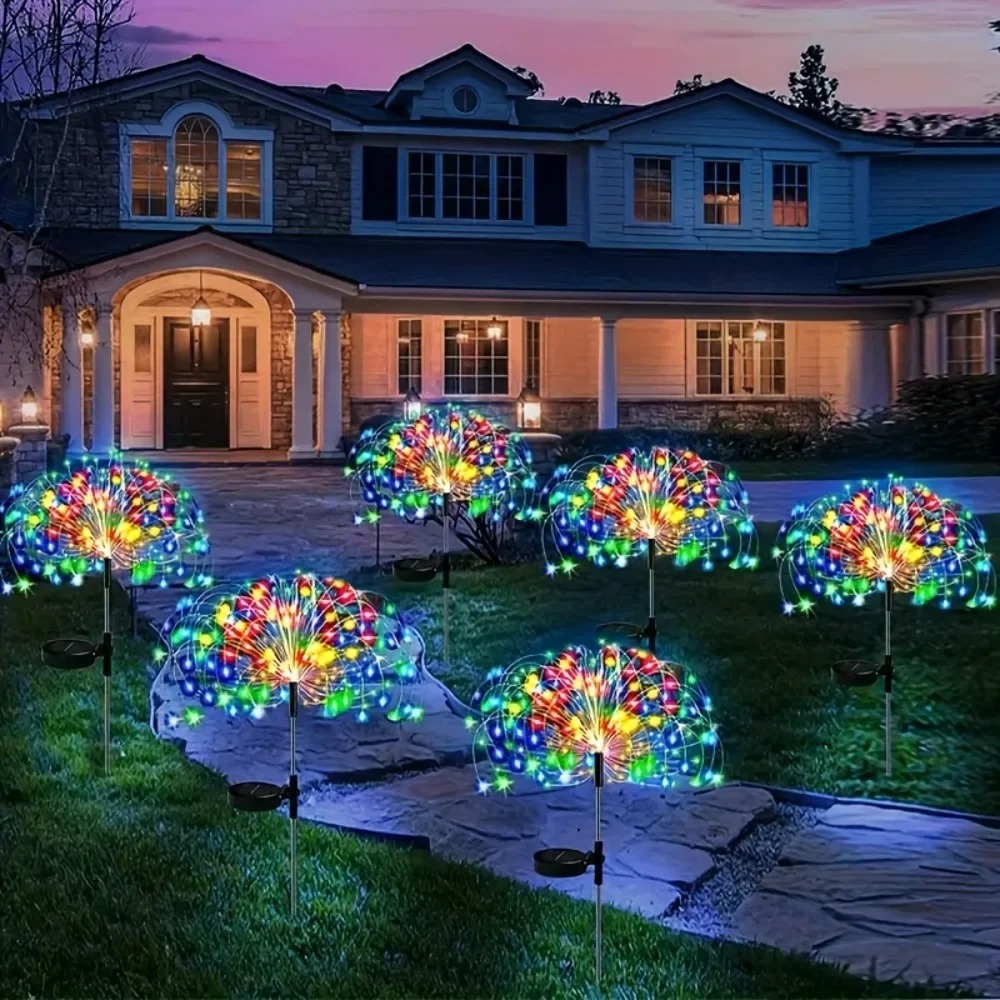 พลังงานแสงอาทิตย์ LED ดอกไม้ไฟ - Smart Garden Light Camera บทวิจารณ์และราคา