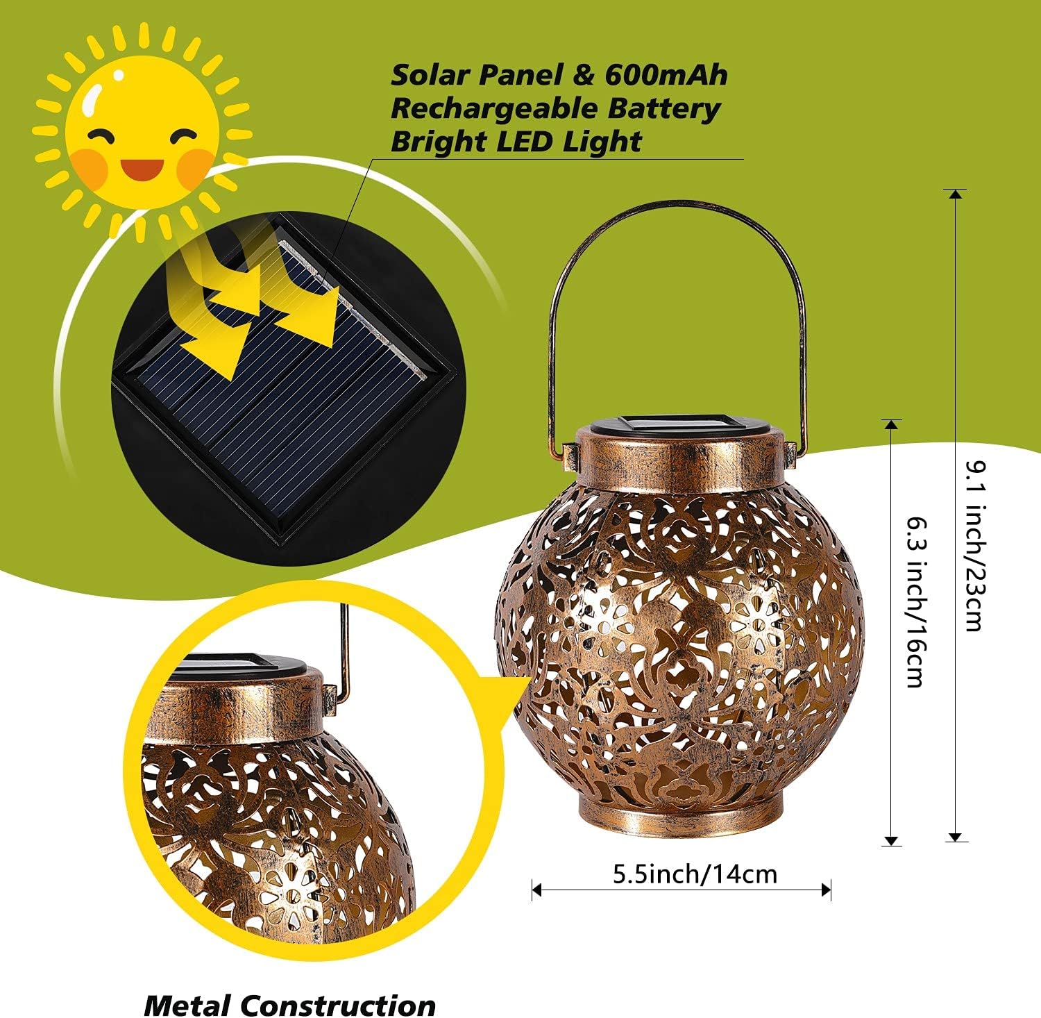1-6 ชิ้นโคมไฟพลังงานแสงอาทิตย์ - Smart Garden Light Camera บทวิจารณ์และราคา