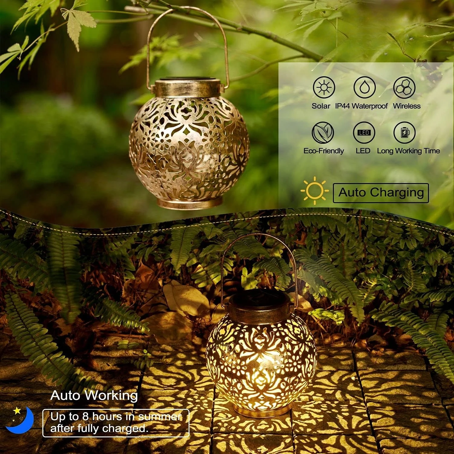 1-6 ชิ้นโคมไฟพลังงานแสงอาทิตย์ - Smart Garden Light Camera บทวิจารณ์และราคา