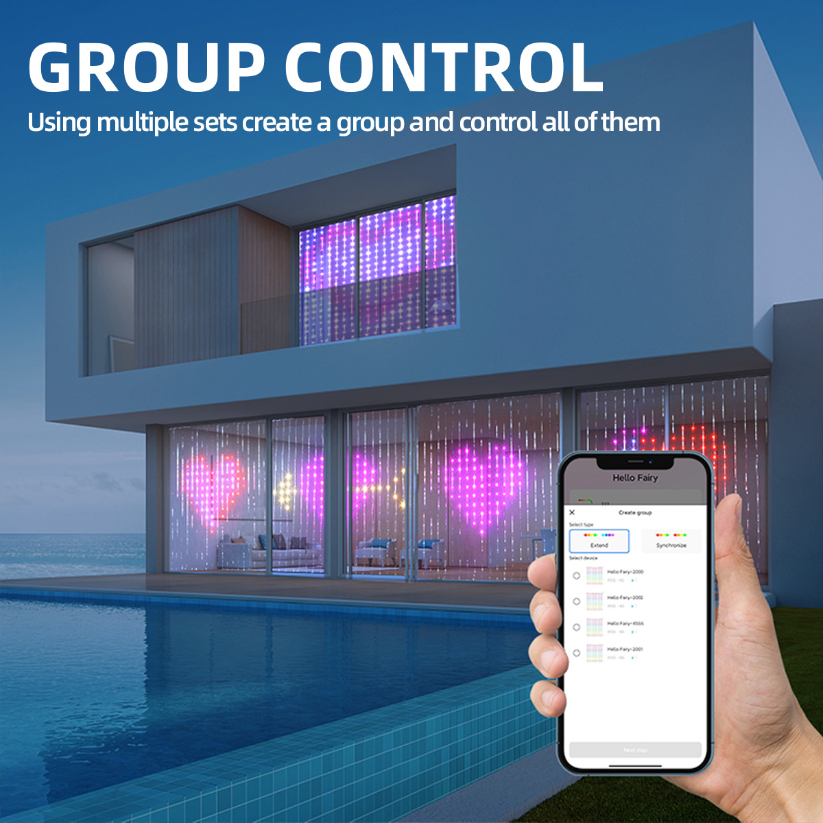 ไฟม่านอัจฉริยะ 2Mx2M ควบคุมผ่า - Smart Garden Rooms บทวิจารณ์และราคา