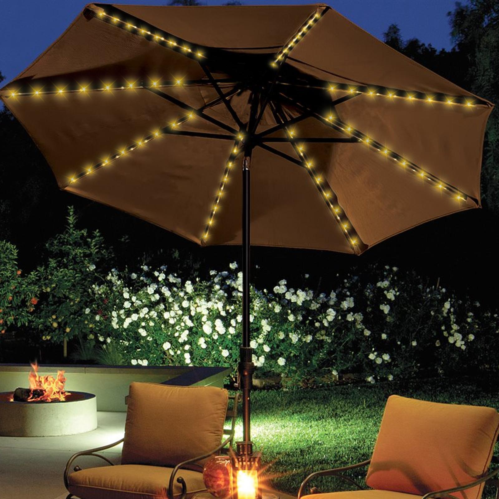 ไฟประดับร่มโซลาร์เซลล์ 104 LED - Smart Garden Light Camera บทวิจารณ์และราคา