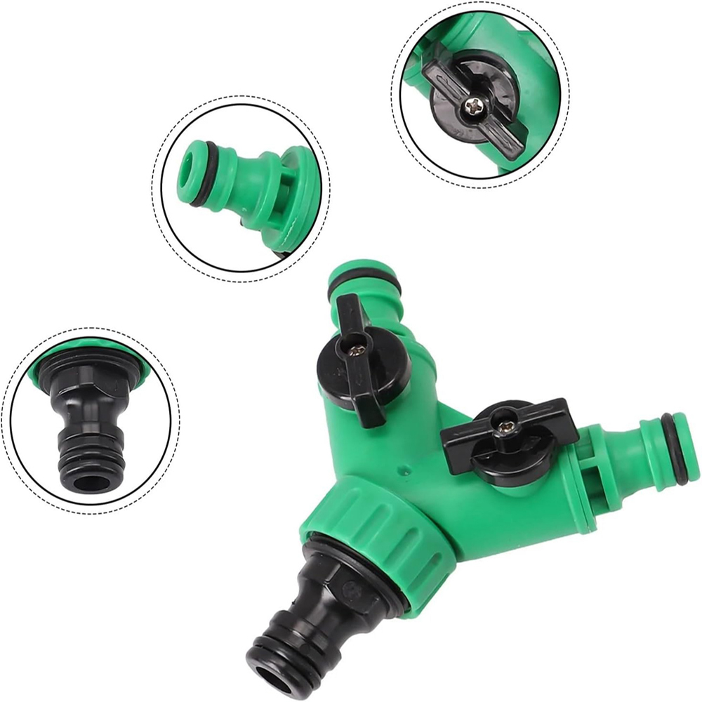ตัวเชื่อมต่อ Y ตัวแยกสายสวน 2  - Smart Garden Hose Valve บทวิจารณ์และราคา