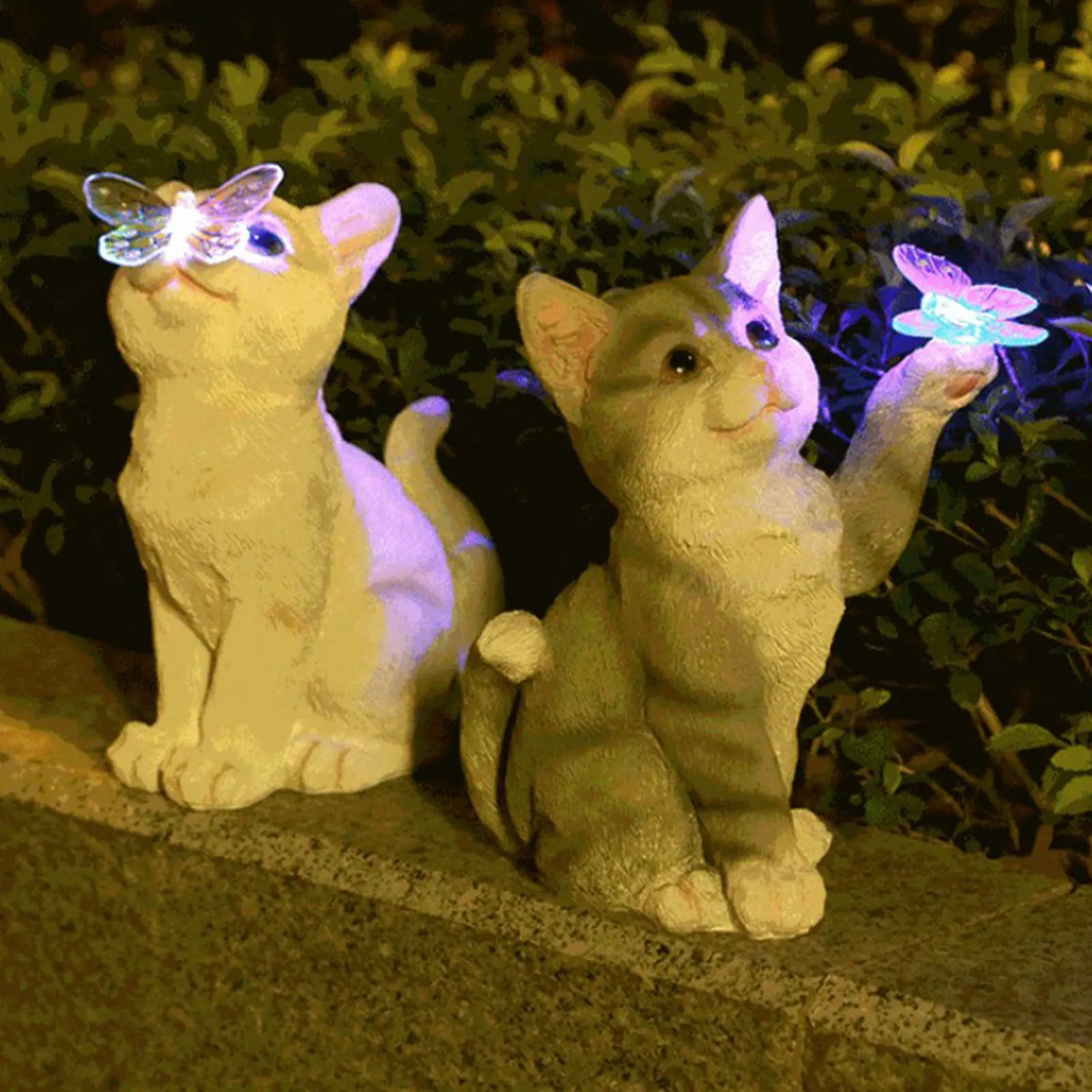 กลางแจ้งแมวประติมากรรมFigurine - Smart Garden Light Camera บทวิจารณ์และราคา