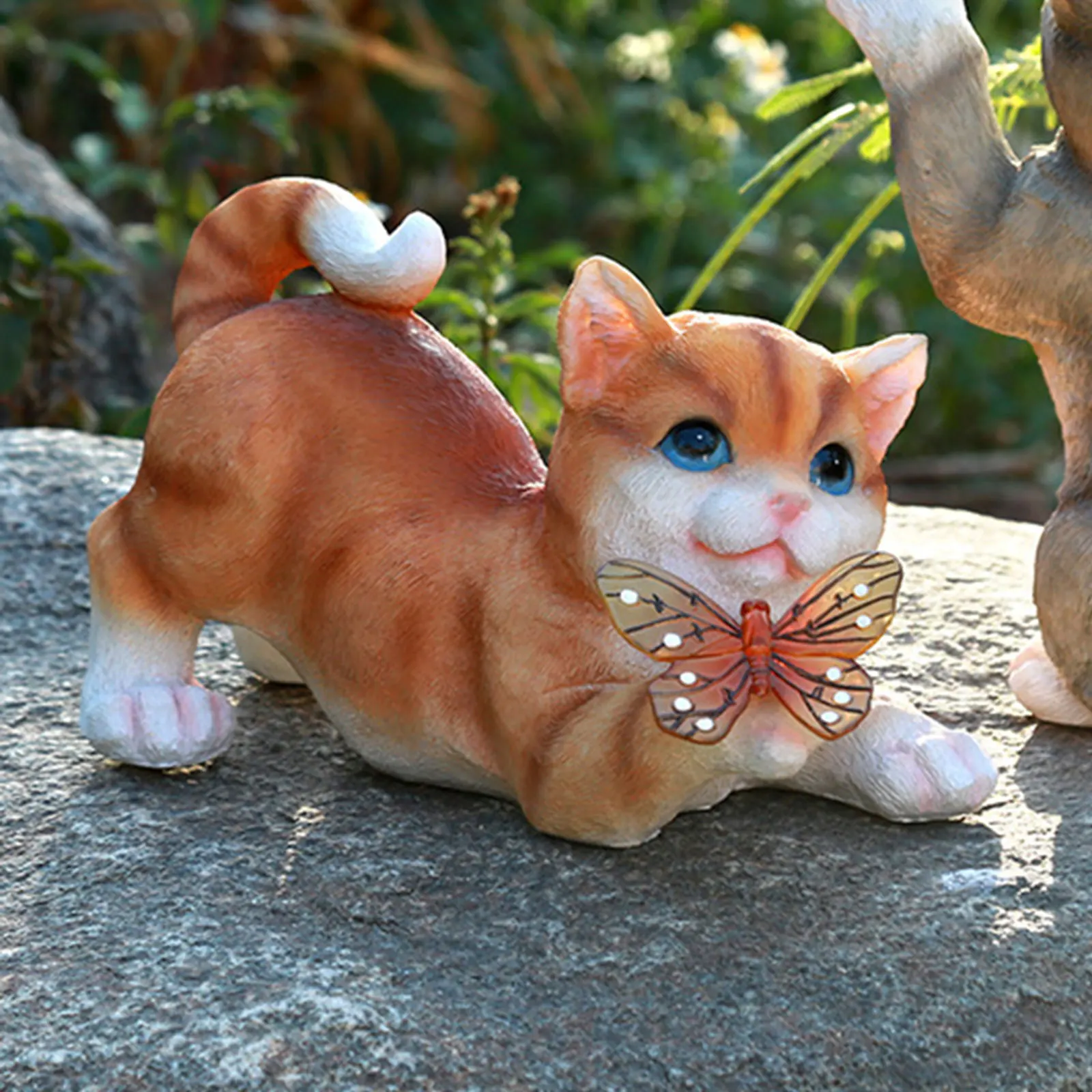 กลางแจ้งแมวประติมากรรมFigurine - Smart Garden Light Camera บทวิจารณ์และราคา