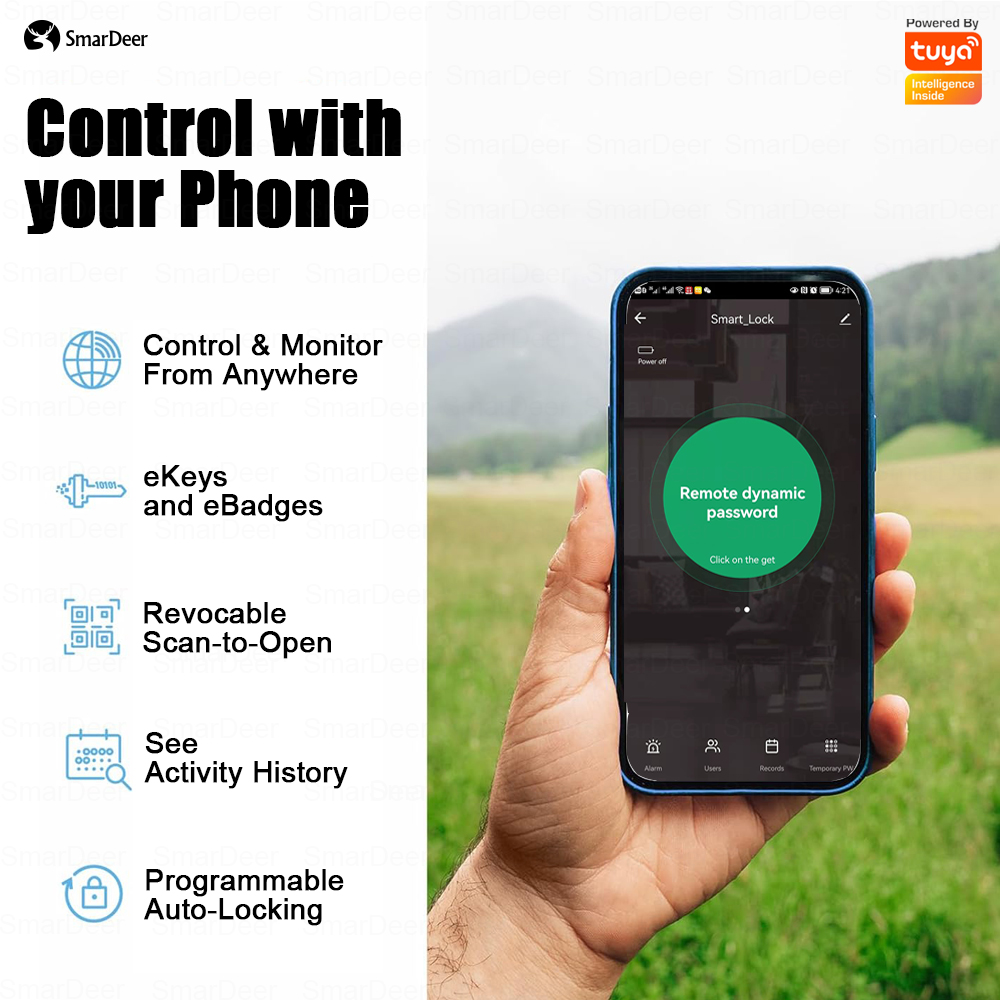 Smart Deer ล็อกประตูอิเล็กทรอน - Smart Garden Lock บทวิจารณ์และราคา