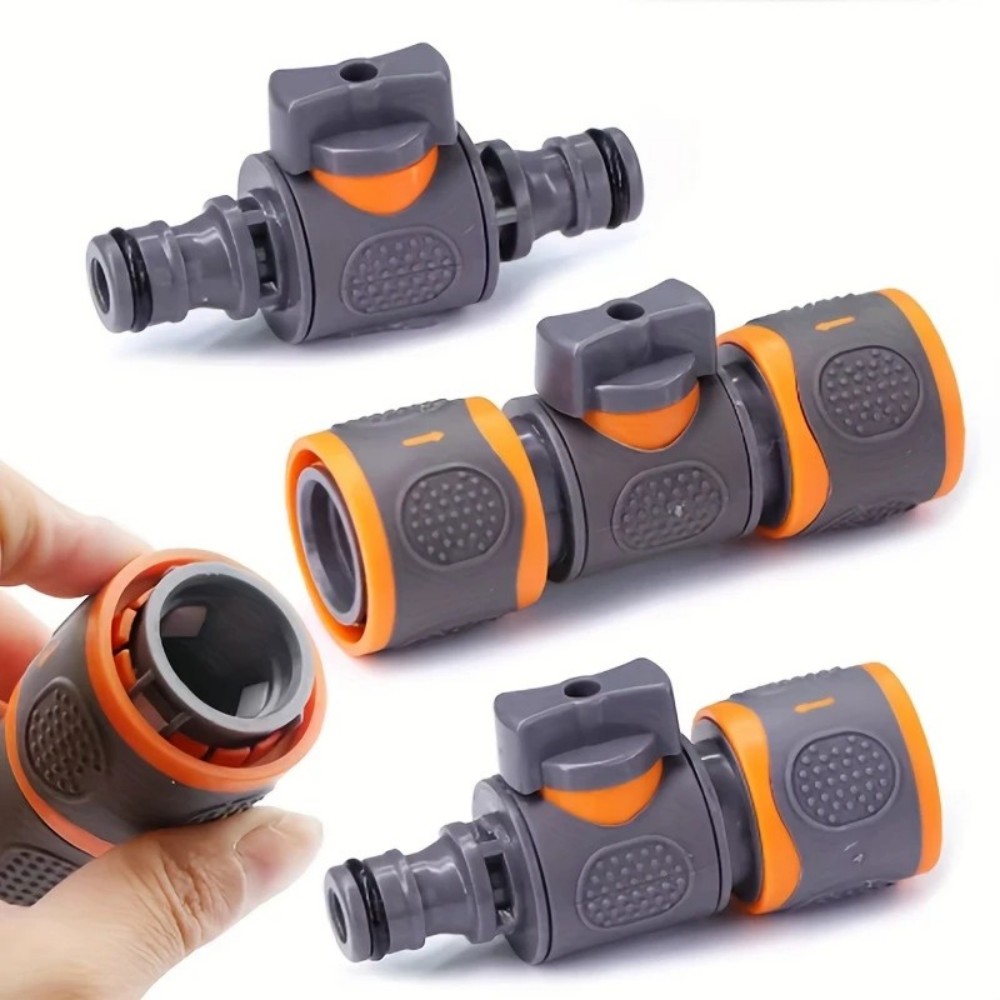 3PCS 16 มม.วาล์วท่อ Quick Conn - Smart Garden Hose Valve บทวิจารณ์และราคา